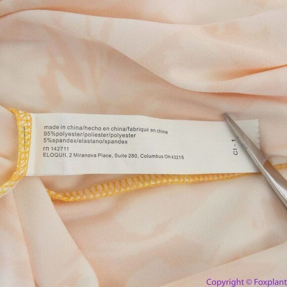 NEW Eloquii yellow floral Dolman Sleeve Maxi Dress with Slit,20 - Picture 16 of 16